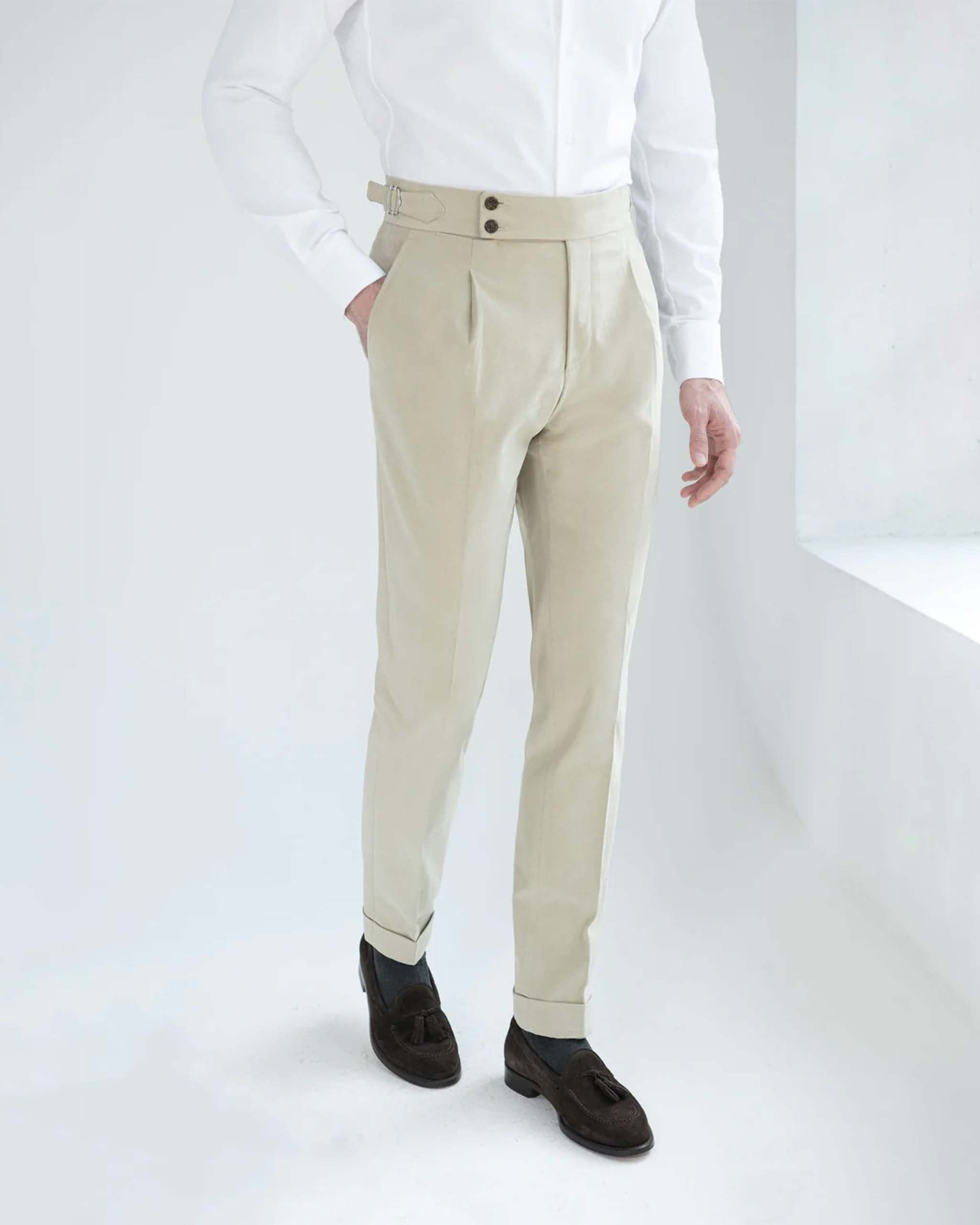 Beige Gurkha Pant